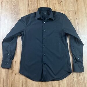Uniqlo | Shirts | Uniqlo Black Mens Dress Shirt Medium | Poshmark